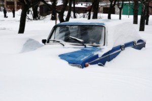 Snowfall extremely situation, cars in the snow, Europe, Ukraine 18,12,09