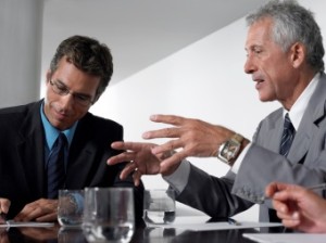 575 Madison Avenue Office Space New York City Men Talking